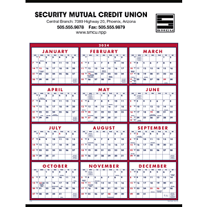 Triumph® Calendars Span-A-Year Calendar