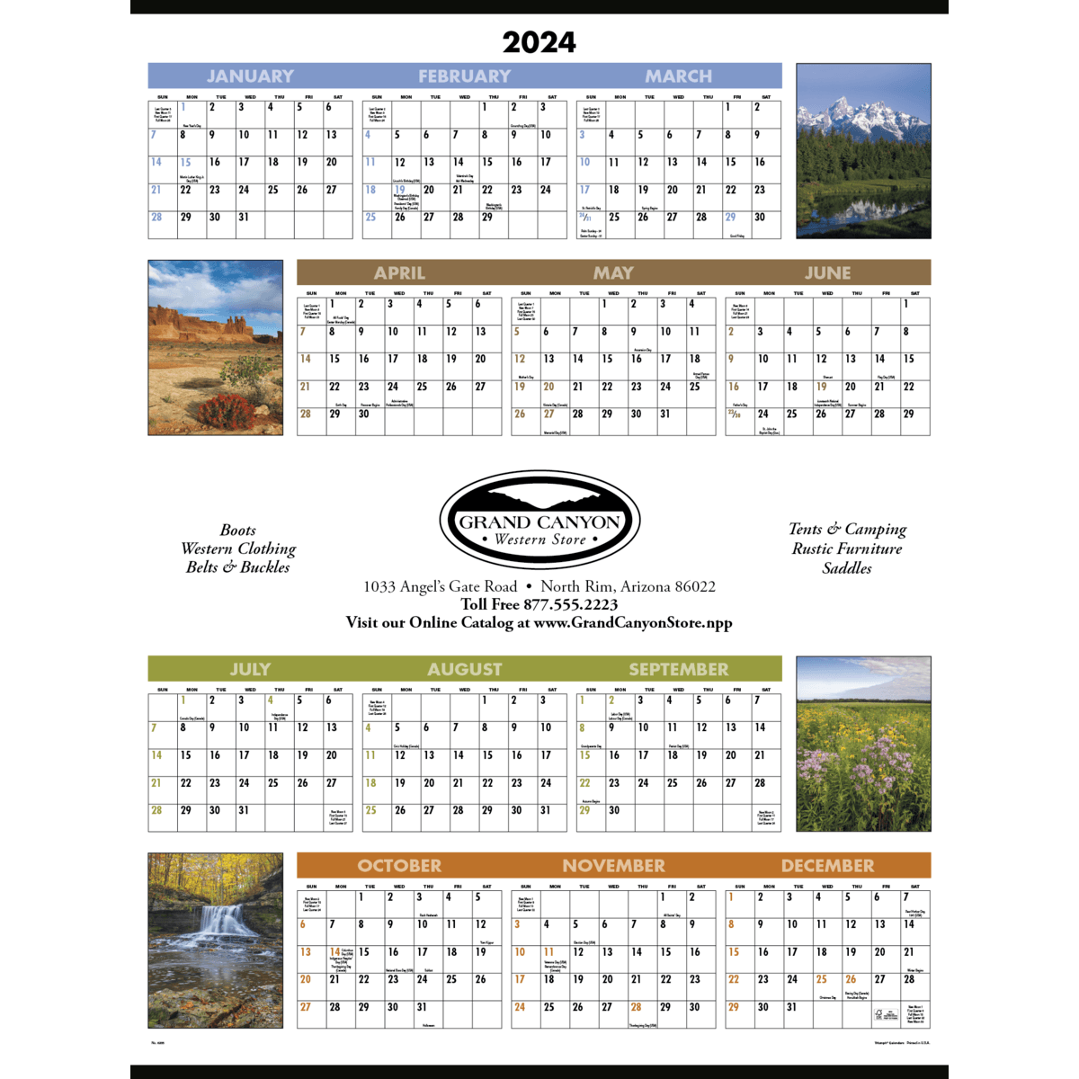Triumph® Calendars Scenic Span-A-Year Calendar