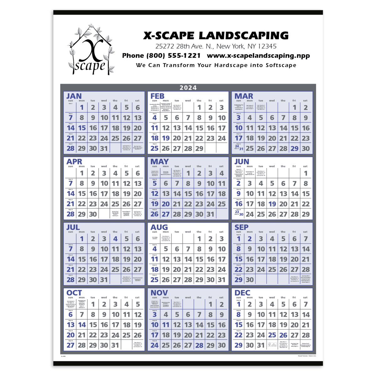 Triumph® Calendars Span-A-Year Calendar