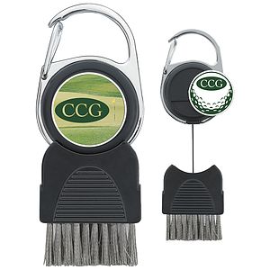 Good Value™ Golf Club Brush with Ball Marker