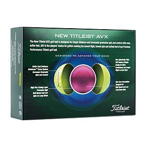 Titleist® AVX® Yellow Golf Ball Std Serv