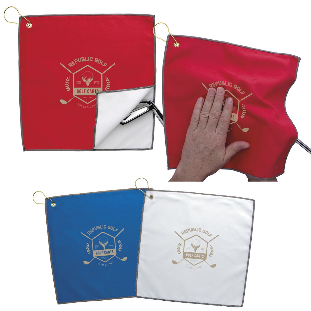 RPET Double Layer Golf Towel