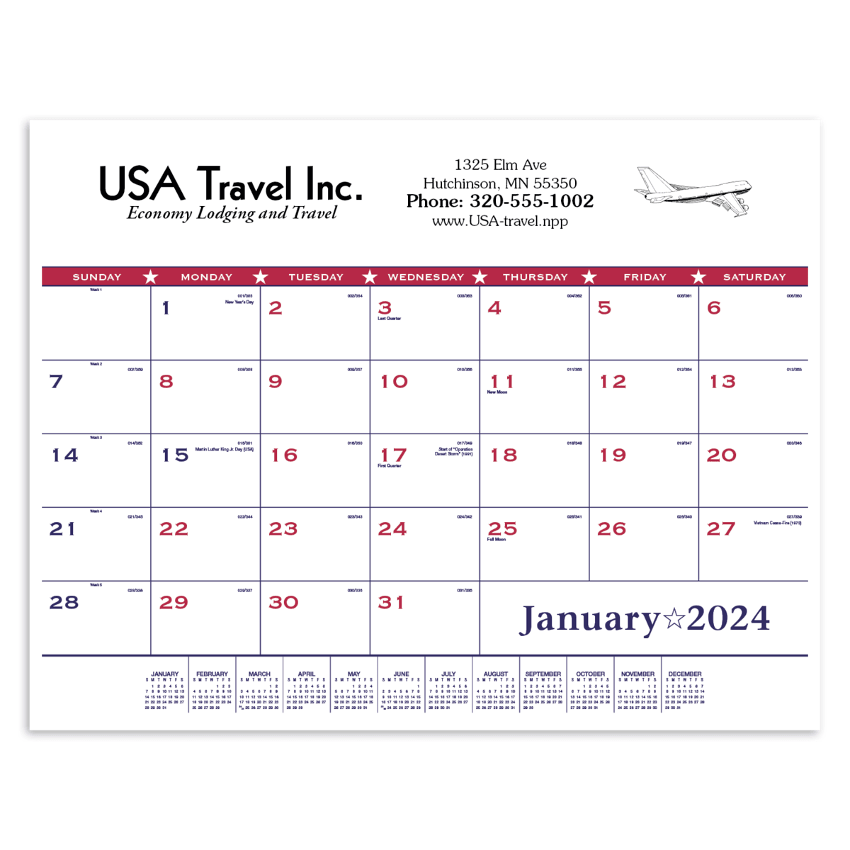 Triumph® Calendars Patriotic Desk Pad