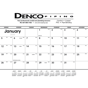Triumph® Calendars Black & White Desk Pad