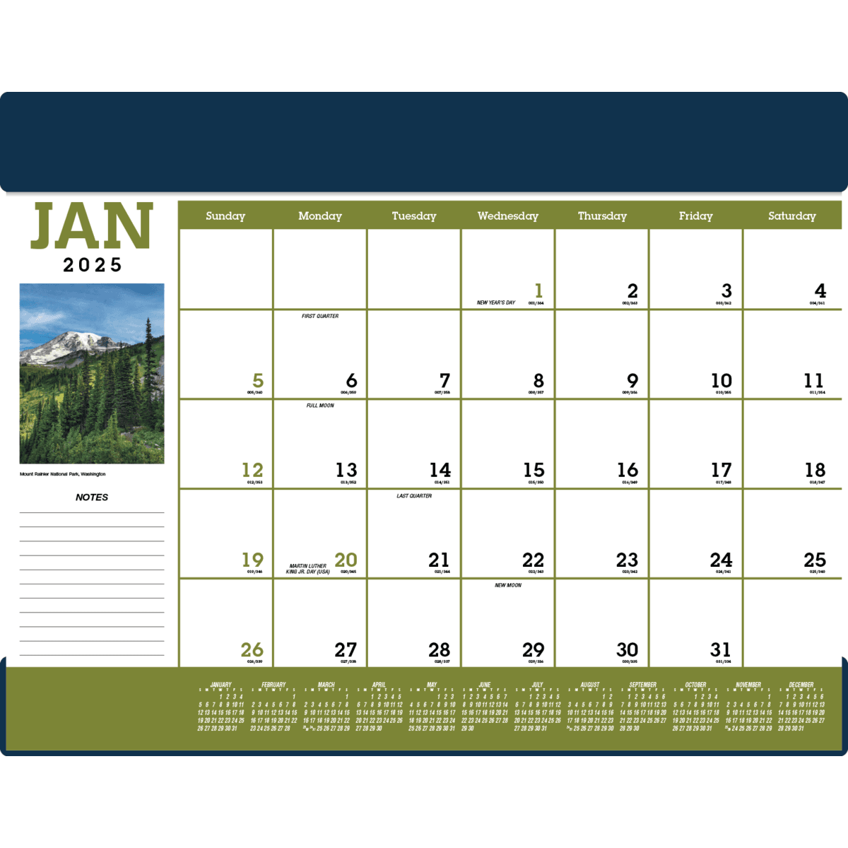 Triumph® Calendars Scenic Desk Pad