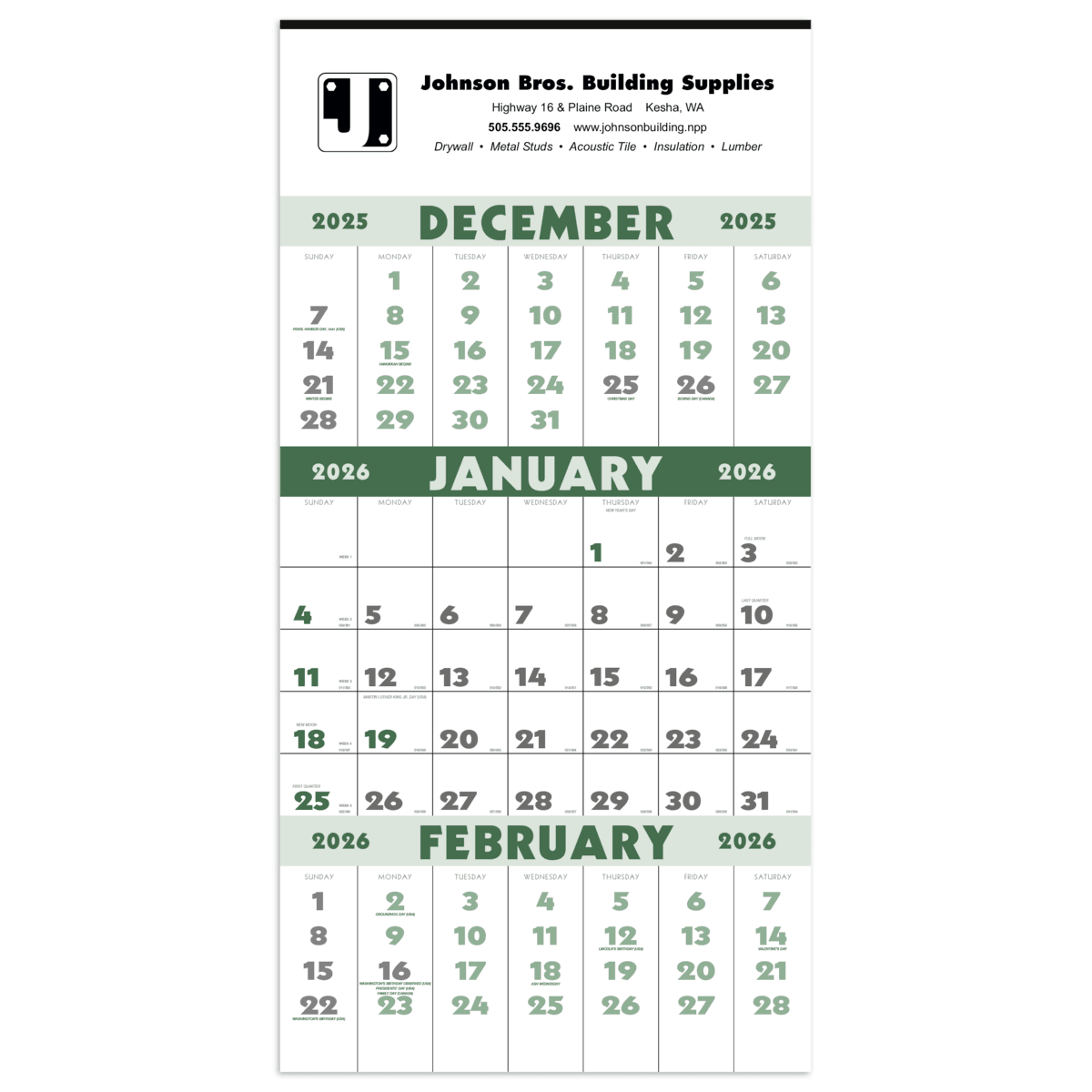 3-Month Planner (12 Sheet)