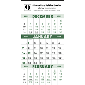 Triumph® Calendars 3-Month Planner (12 Sheet)