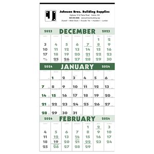 Triumph® Calendars 3-Month Planner (12 Sheet)