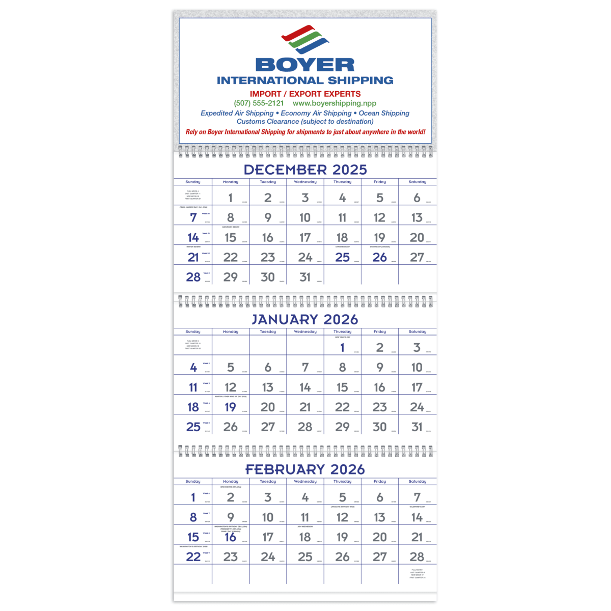 Blue  Grey Commercial Planner