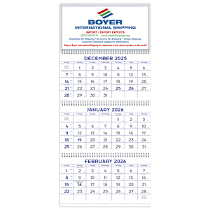 Triumph® Calendars Blue & Grey Commercial Planner