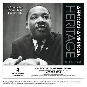 Triumph® Calendars African-American Heritage: Dr. Martin Luther King, Jr. Calendar