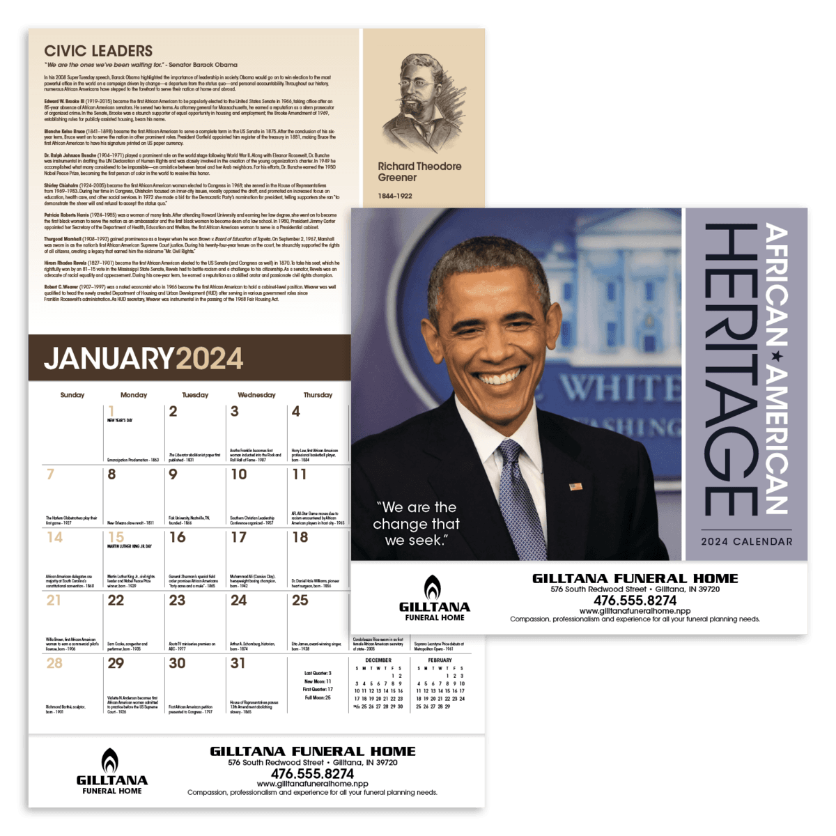 Triumph® Calendars African-American Heritage Barack Obama Calendar