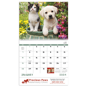 Good Value™ Puppies & Kittens - Spiral Calendar