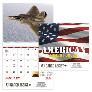 Good Value™ American Armed Forces - Spiral Calendar