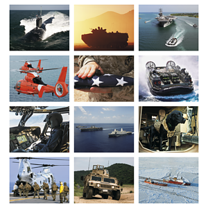 Good Value™ American Armed Forces - Spiral Calendar