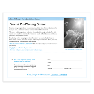 Good Value™ God's Gift w Funeral Pre-Planning Sheet - Spiral Calendar