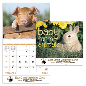 Good Value™ Baby Farm Animals - Spiral Calendar