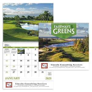 Good Value™ Fairways & Greens - Spiral Calendar