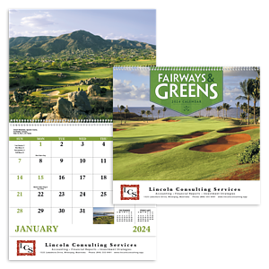 Good Value™ Fairways & Greens - Spiral Calendar