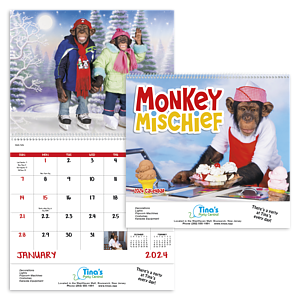 Good Value™ Monkey Mischief - Spiral Calendar