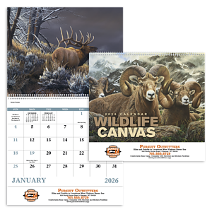 Good Value™ Wildlife Canvas - Spiral Calendar
