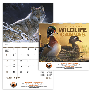 Good Value™ Wildlife Canvas - Spiral Calendar