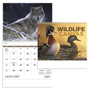 Good Value™ Wildlife Canvas - Spiral Calendar