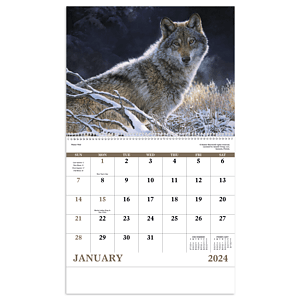 Good Value™ Wildlife Canvas - Spiral Calendar