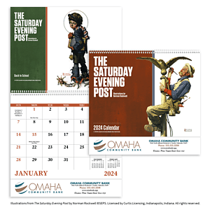 Good Value™ The Saturday Evening Post Illustrations by Norman Rockwell – Spiral Calendar