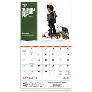 Good Value™ The Saturday Evening Post Illustrations by Norman Rockwell – Spiral Calendar