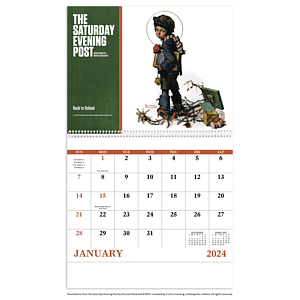 Good Value™ The Saturday Evening Post Illustrations by Norman Rockwell – Spiral Calendar