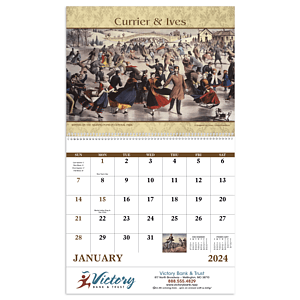 Good Value™ Currier & Ives - Spiral Calendar