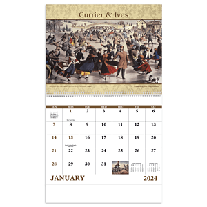 Good Value™ Currier & Ives - Spiral Calendar
