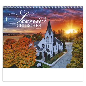 Good Value™ Scenic Churches - Spiral Calendar