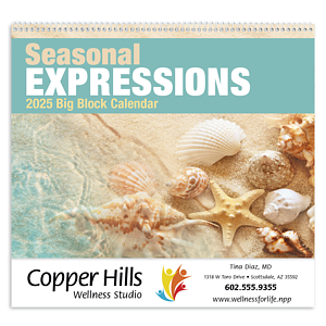 Good Value™ Seasonal Expressions Big Block Calendar