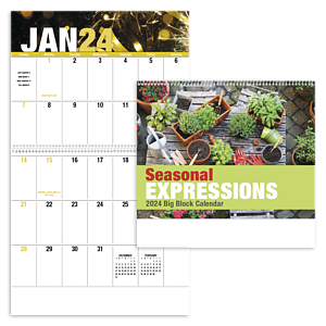 Good Value™ Seasonal Expressions Big Block Calendar