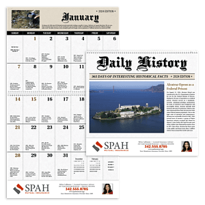 Good Value™ Daily History Spiral Calendar