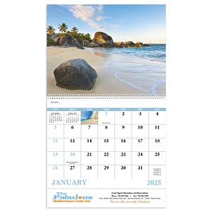 Good Value™ Beach Paradise - Spiral Calendar