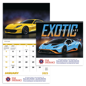 Good Value™ Exotic Sports Cars - Spiral Calendar
