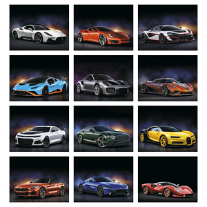 Good Value™ Exotic Sports Cars - Spiral Calendar