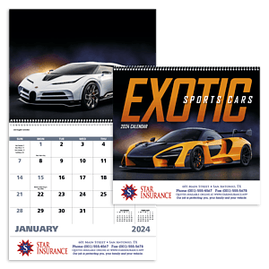 Good Value™ Exotic Sports Cars - Spiral Calendar