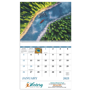 Good Value™ View from Above - Spiral Calendar