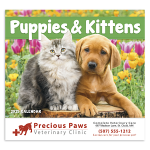 Good Value™ Puppies & Kittens - Stapled Calendar