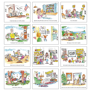 Good Value™ Laughing It Up - Stapled Calendar