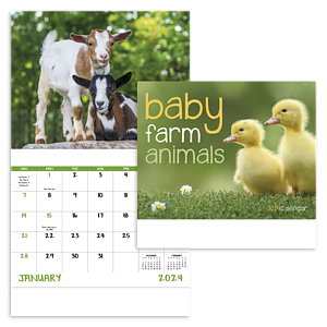 Good Value™ Baby Farm Animals - Stapled Calendar