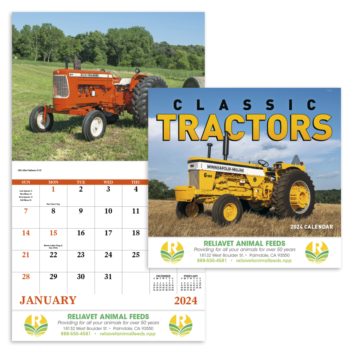 Good Value™ Classic Tractor - Stapled Calendar