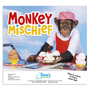 Good Value™ Monkey Mischief - Stapled Calendar