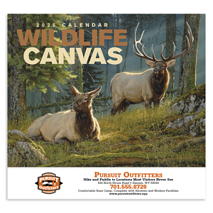 Good Value™ Wildlife Canvas - Stapled Calendar