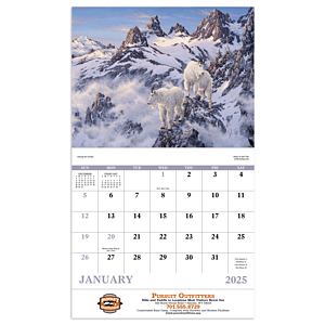Good Value™ Wildlife Canvas - Stapled Calendar
