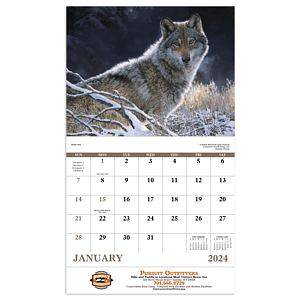 Good Value™ Wildlife Canvas - Stapled Calendar